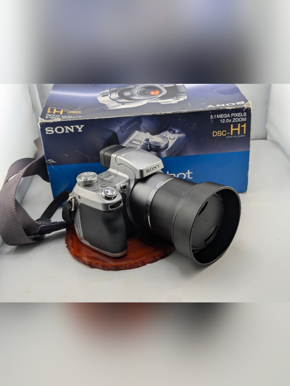 Sony Cyber-Shot DSC-H1 5.1MP Digital Camera CIB Boxed Bundle COMPLETE WORKSGREAT